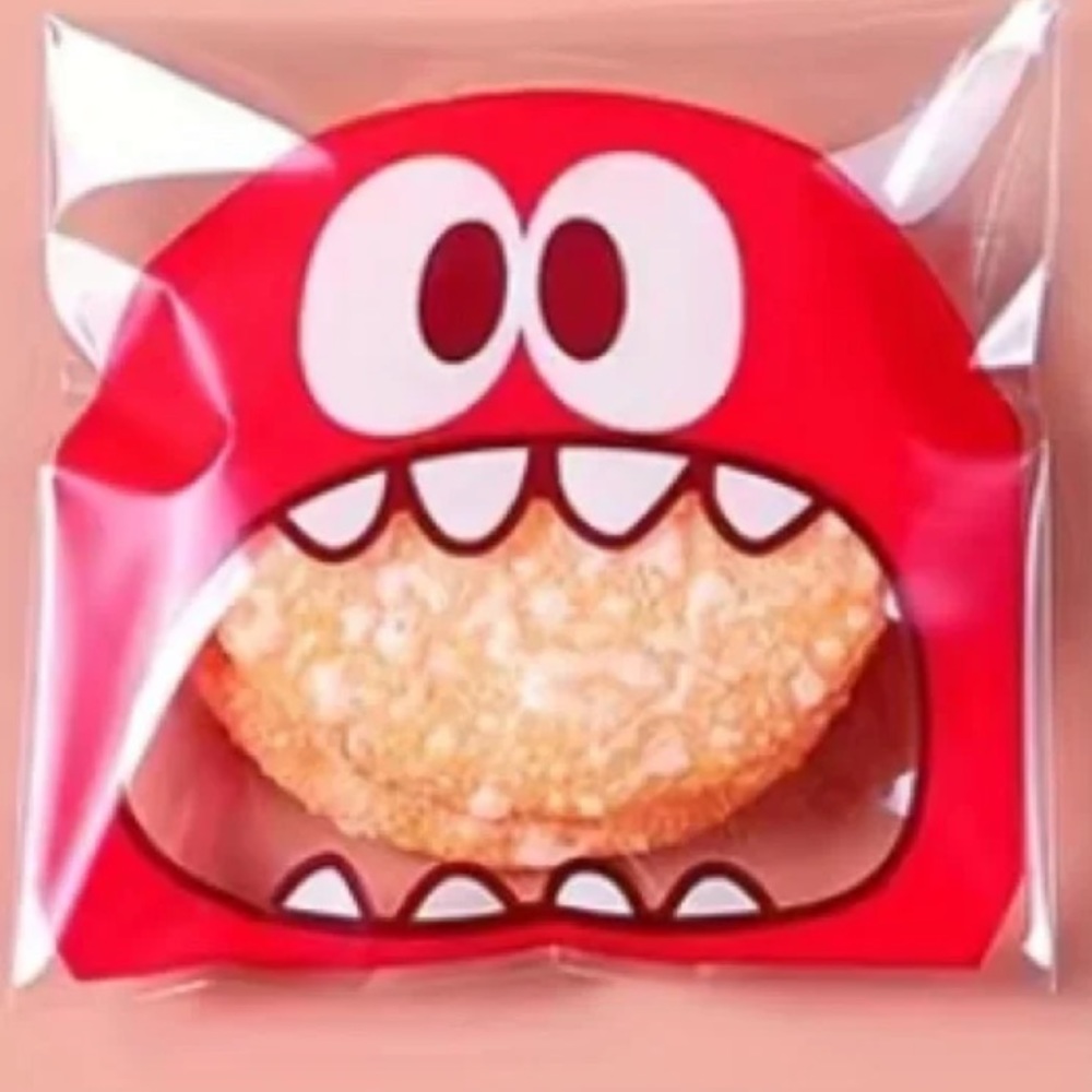 🌸 3/$10 Little Red Monster Self Adhesive Bags Bundle of 25